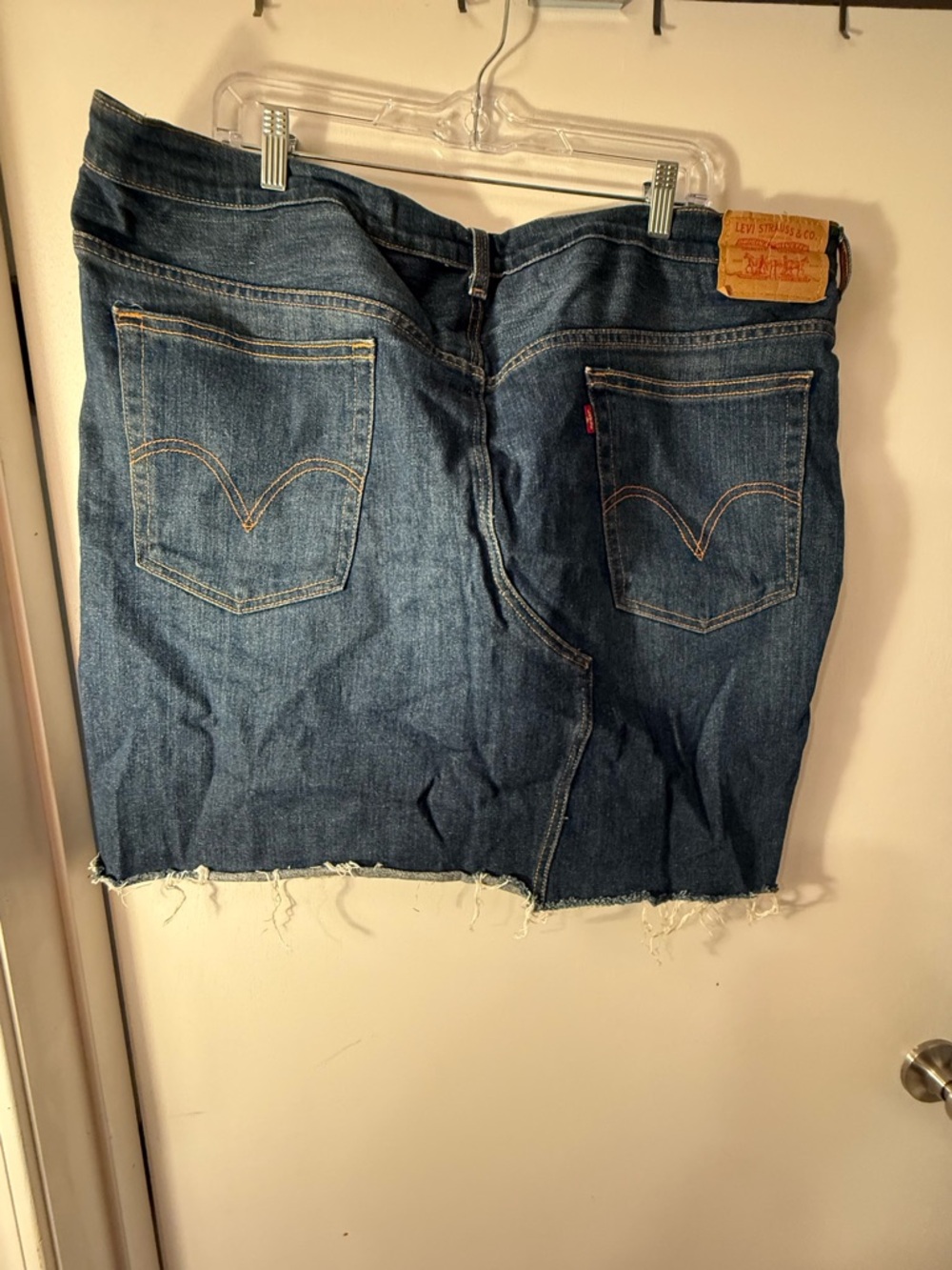 Vintage Levi's Blue Denim Skirt plus size 22w